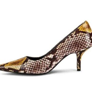 ANINE BING Devon Pumps Leather Python Snakeskin Heels 37 Never Worn
